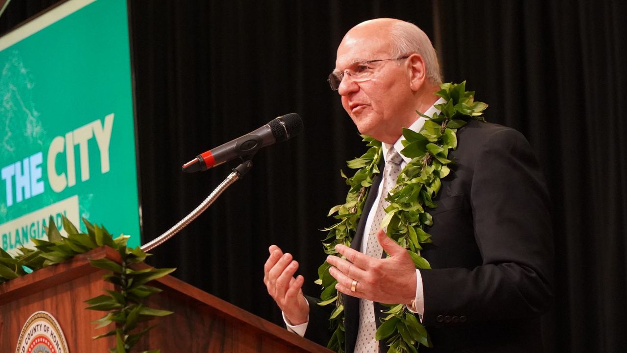 Honolulu Mayor Rick Blangiardi is headed to Washington, D.C., to seek more funding for the Housing Choice voucher programs. (Office of Honolulu Mayor Rick Blangiardi, file)