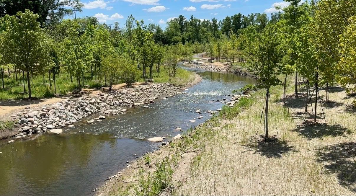 A river flowing under metro detroit is seeing daylight again