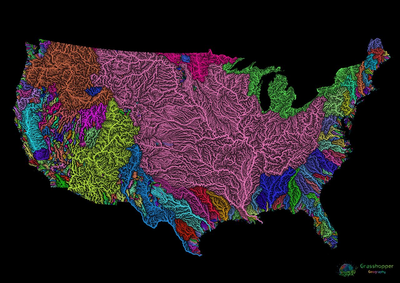 Where does the rain go? Understanding river basins
