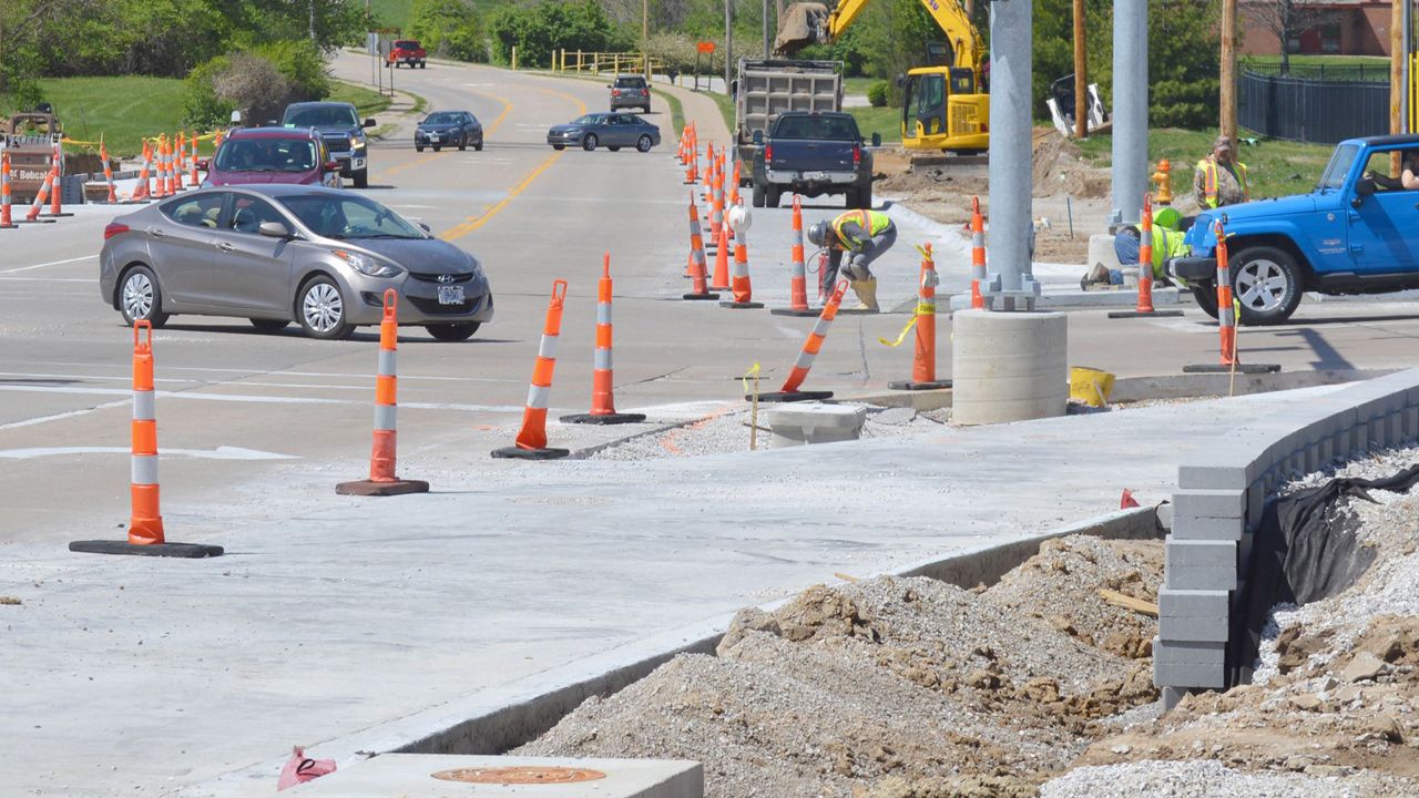 Road improvements are taking place at the intersection of Central School Road and St. Peters Howell Road. This is one of two road projects currently underway.