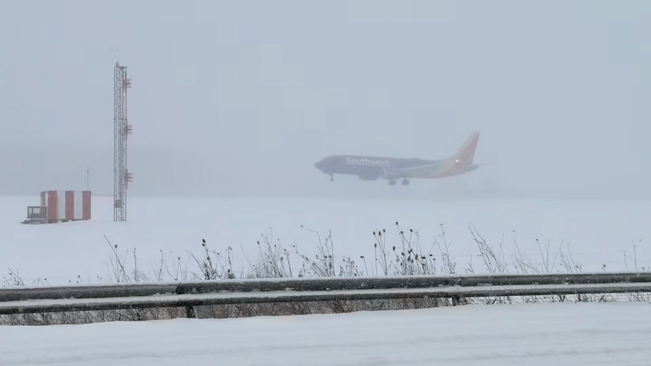 Dozens of flights canceled in Rochester due to severe winter weather impacting eastern New York