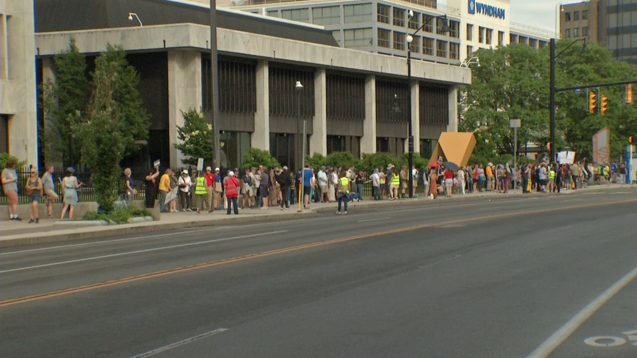 Rochester groups gather to protest plans for ICE facility