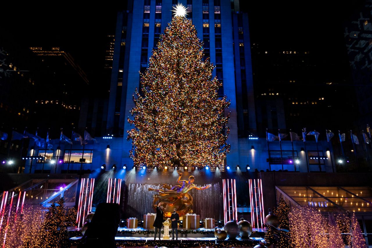 Rockefeller Center Christmas Tree Turns On, With Virus Rules