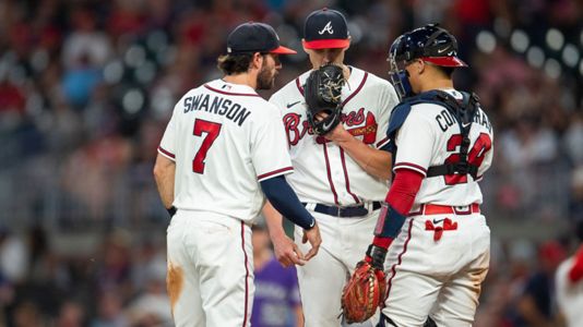 Wright wins 17th; Riley, Acuña homer as Braves edge Rockies