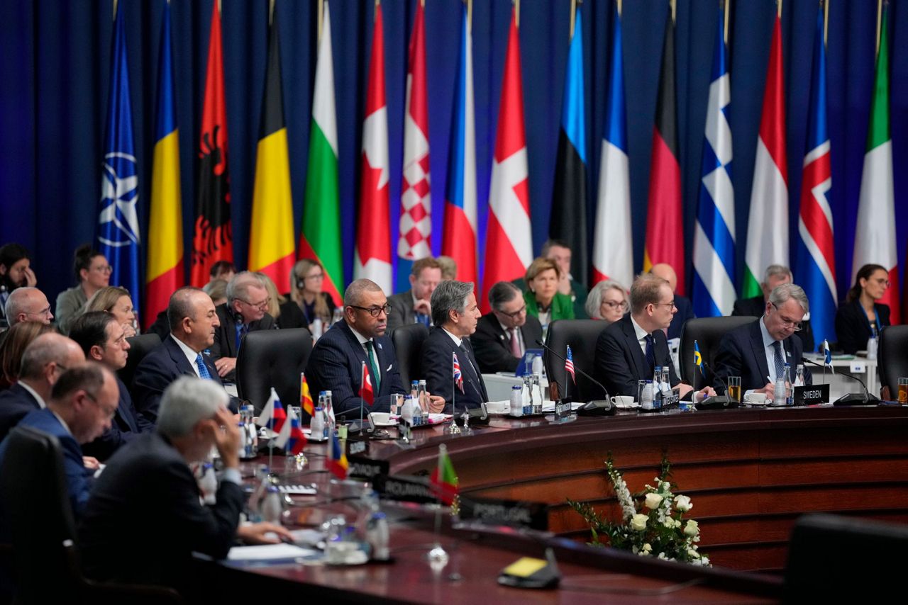NATO ministers meet to drum up more aid, arms for Ukraine