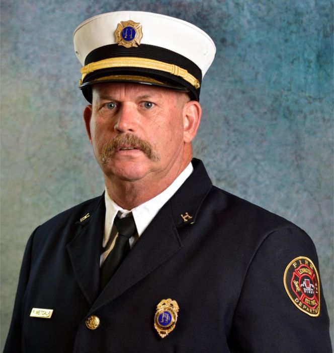 Capt. Ronnie Metcalf, 53, died after he was severely injured fighting a fire in Lexington, North Carolina. (Lexington Fire Department)