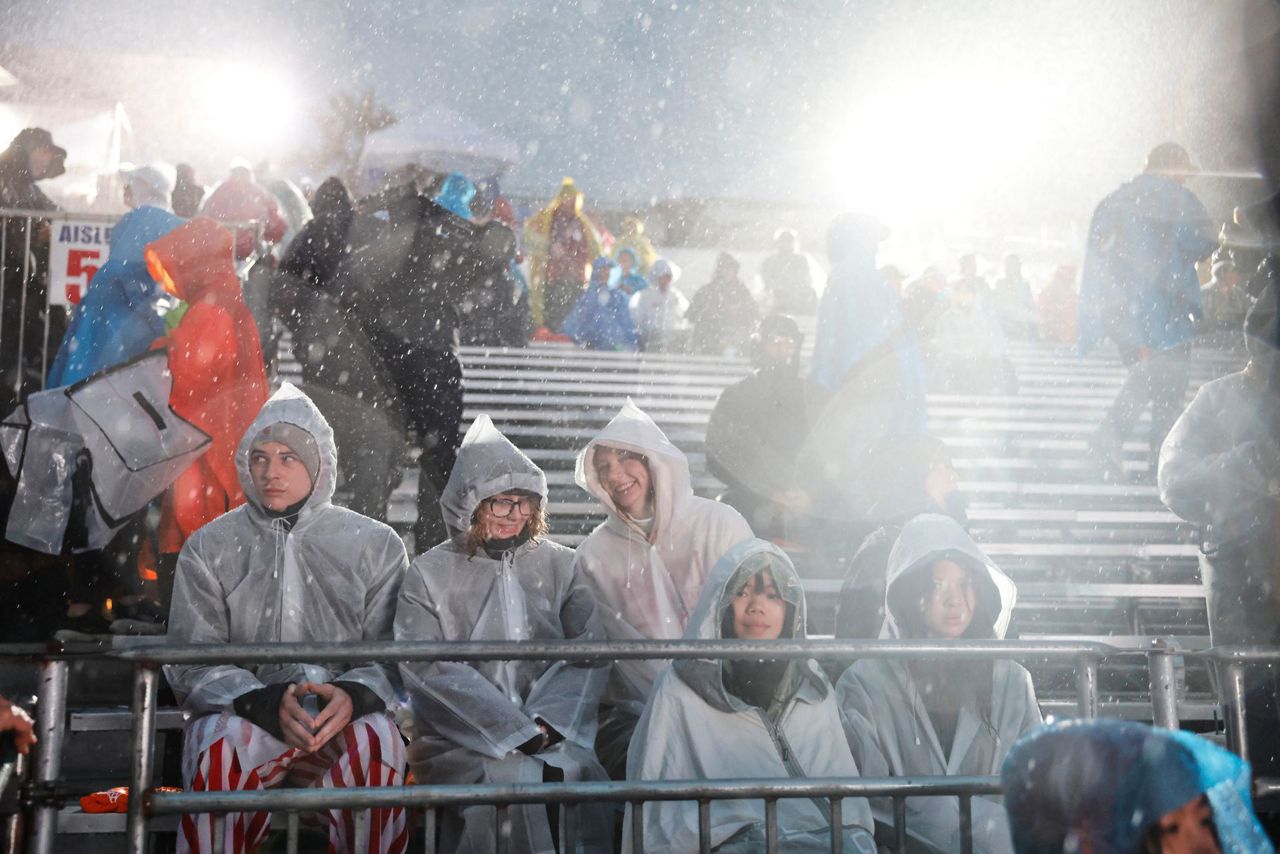 Rain soaks Rose Parade in California and snow squalls hit Midwest and ...