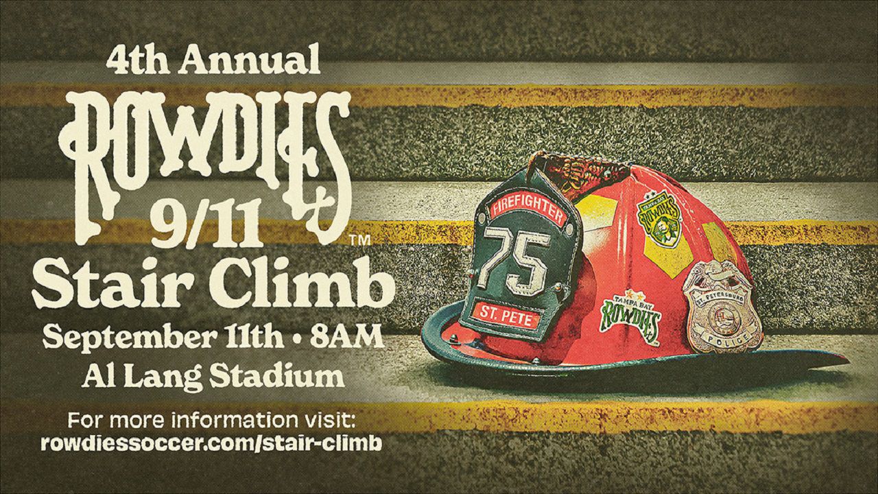 The Tampa Bay Rowdies will host its fourth-annual Rowdies 9/11 Memorial Stair Climb on Wednesday, Sept. 11 at Al Lang Stadium. (Courtesy Tampa Bay Rowdies)