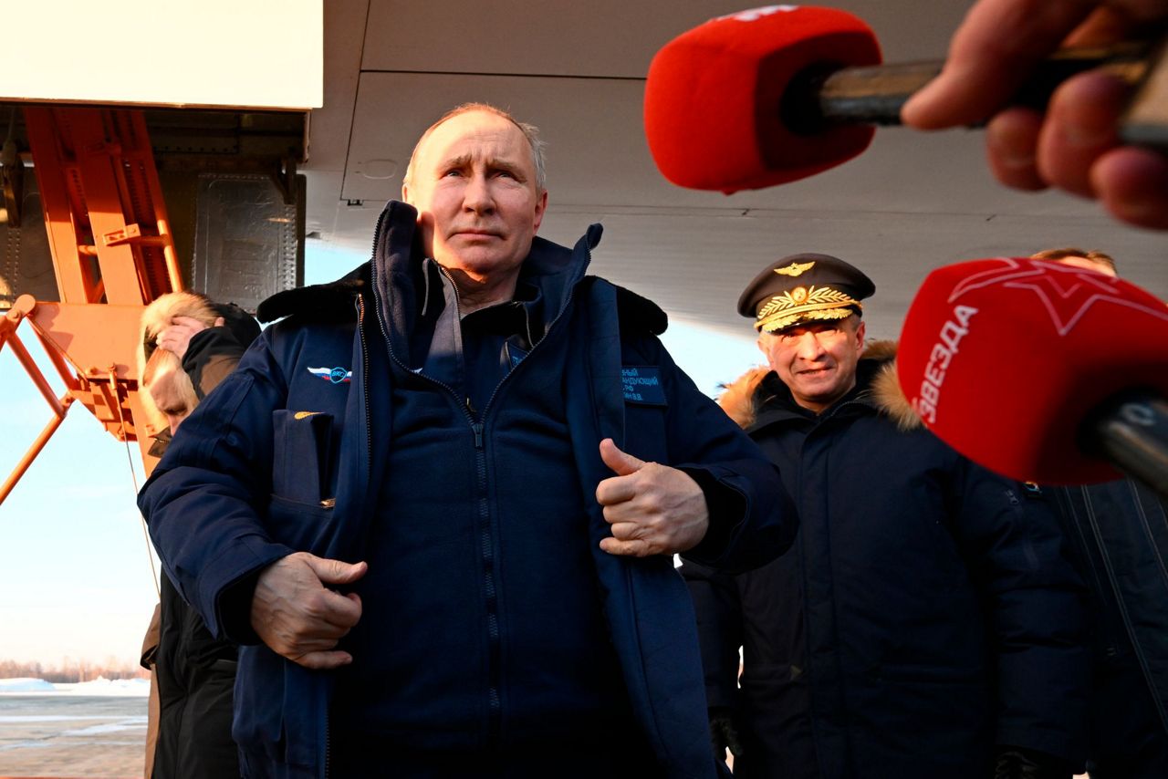 Putin takes a flight in nuclear-capable bomber in a tough message to ...