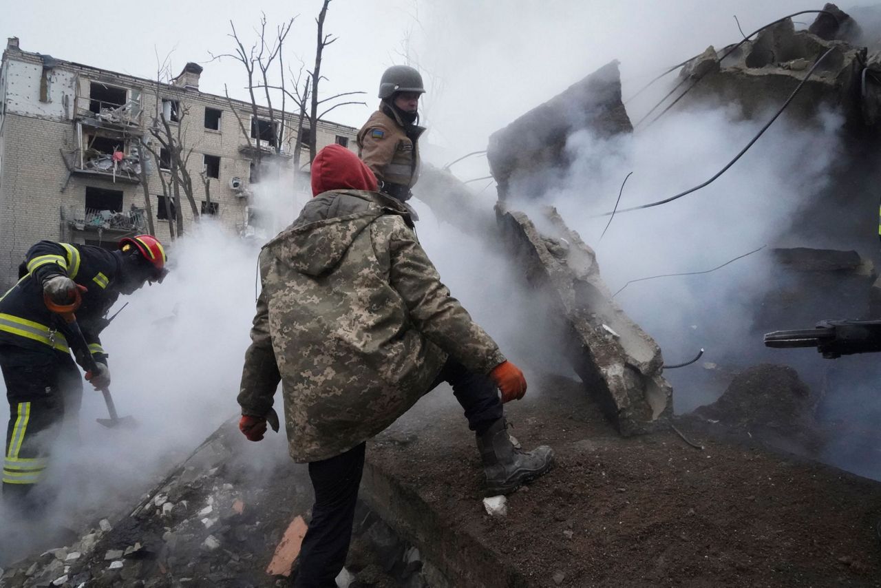 Russian missiles target Ukrainian cities of Kyiv and Kharkiv, causing ...