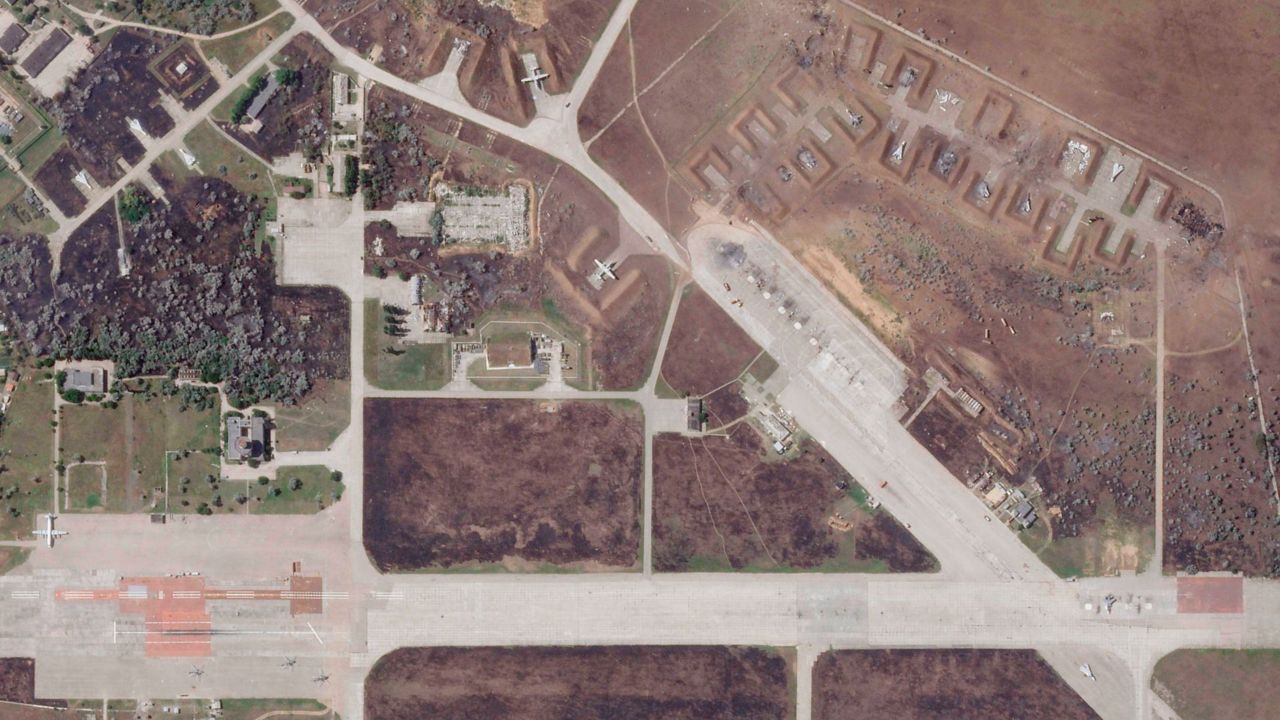 Ukraine says 9 Russian warplanes destroyed in Crimea blasts