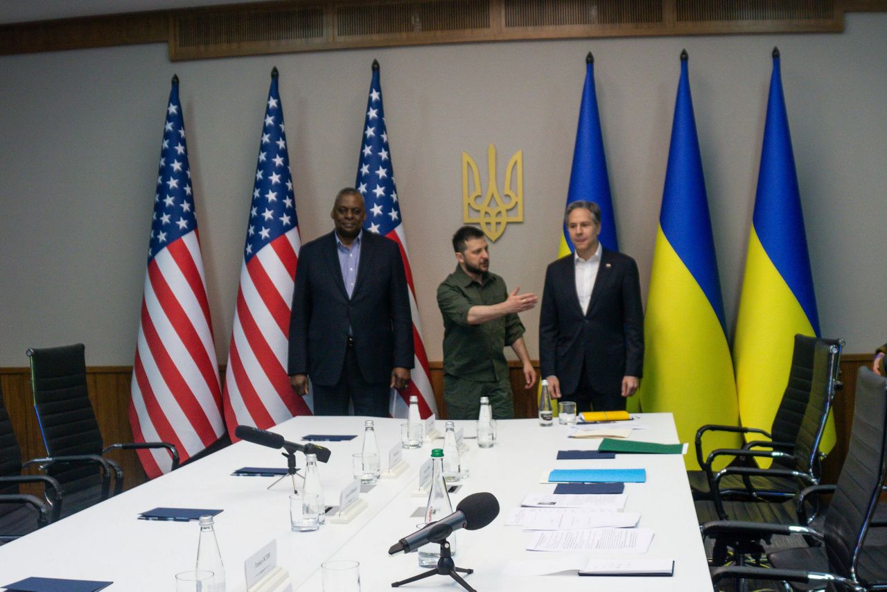 In Kyiv, Blinken And Austin Announce Aid, Diplomatic Surge