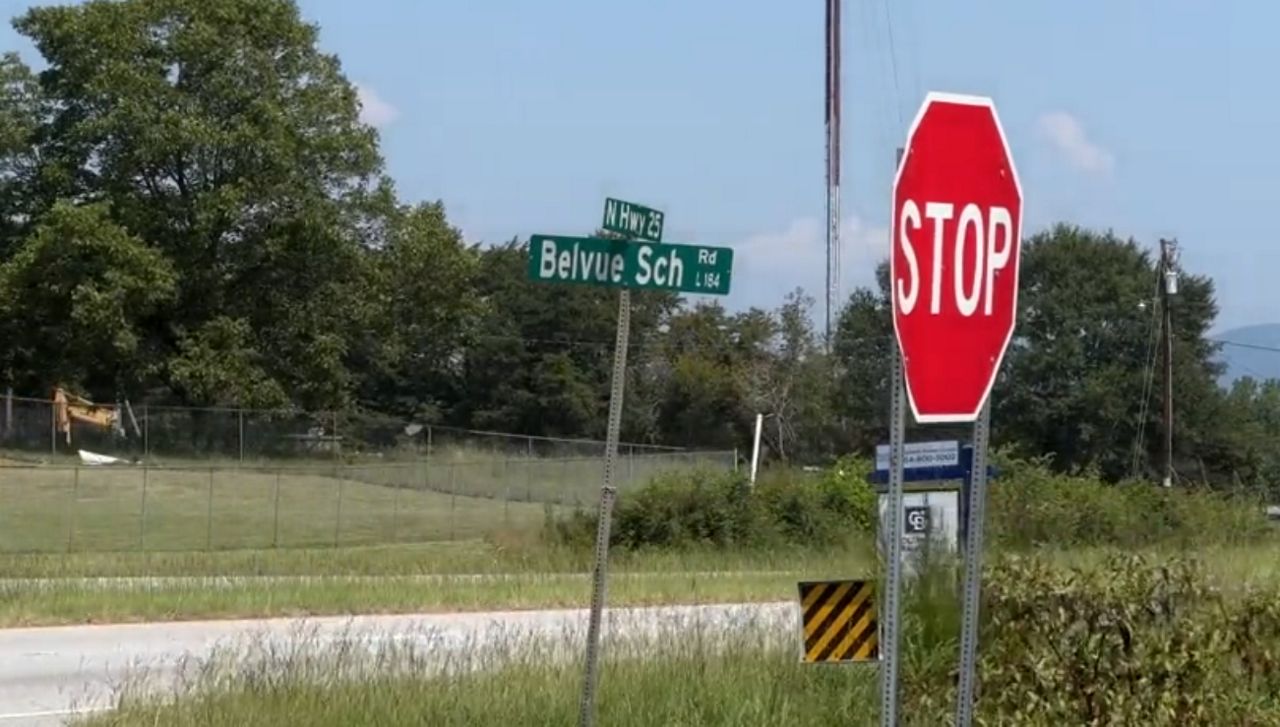 Land along highway 25 where Greenville CSD is planning a new school campus