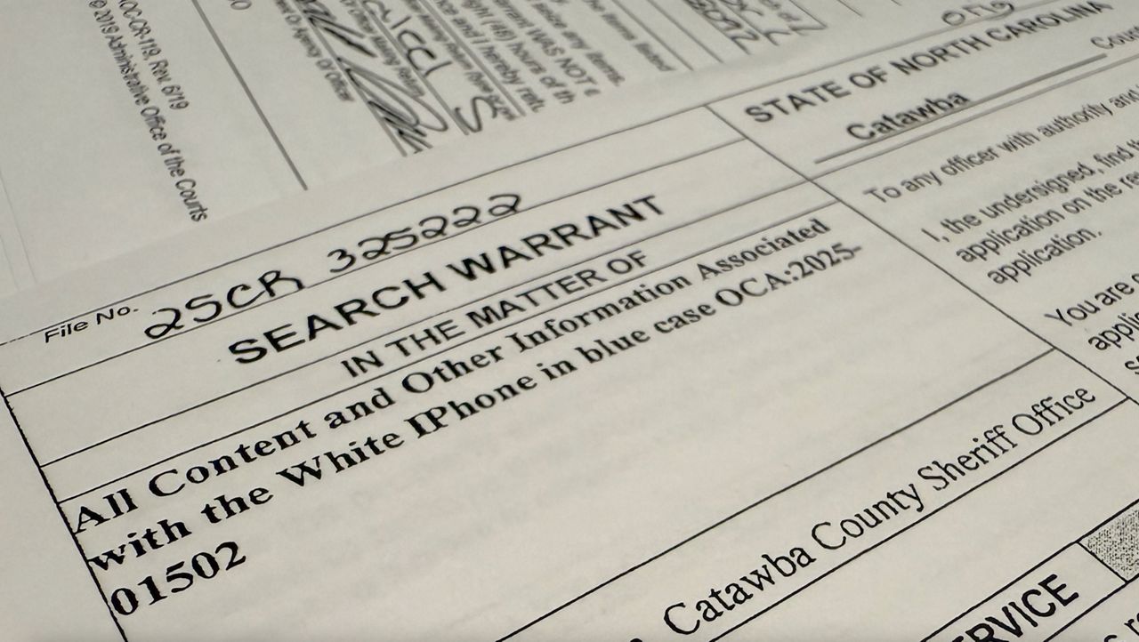 Investigators executed search warrants for two iPhones and a house in Lincolnton where a suspect had stayed. (Spectrum News 1) 