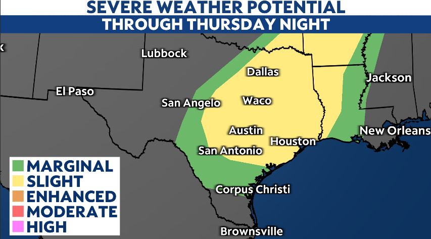Severe weather potential Thursday