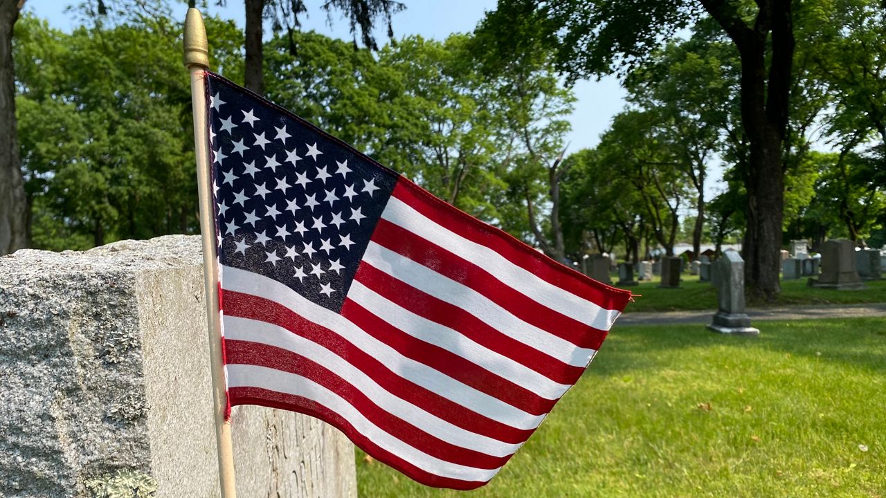 Thousands of flags placed on graves of veterans in Worcester