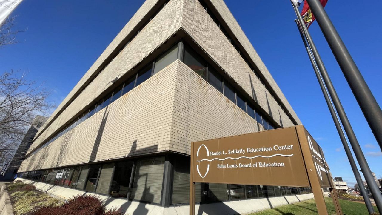 Pictured is Saint Louis Public Schools' administrative headquarters located on 11th Street in St. Louis. (Spectrum News/Gregg Palermo)