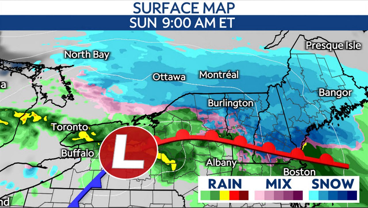 Heavy snow is possible in Maine
