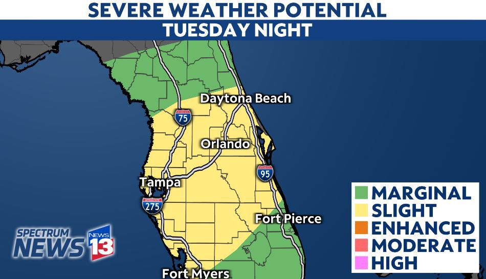 Severe storms continue to move through Central Florida