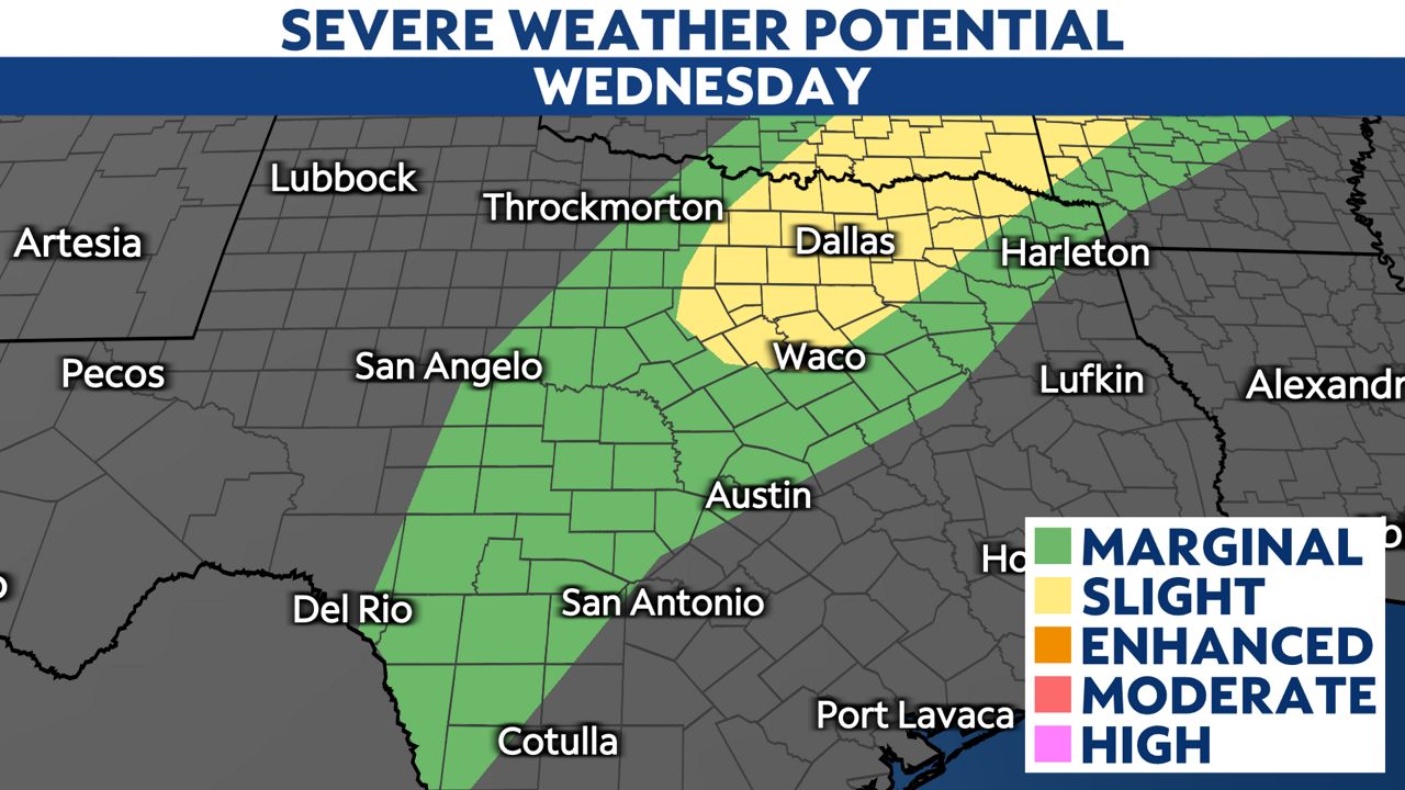 Multi-day severe weather expected for Texas
