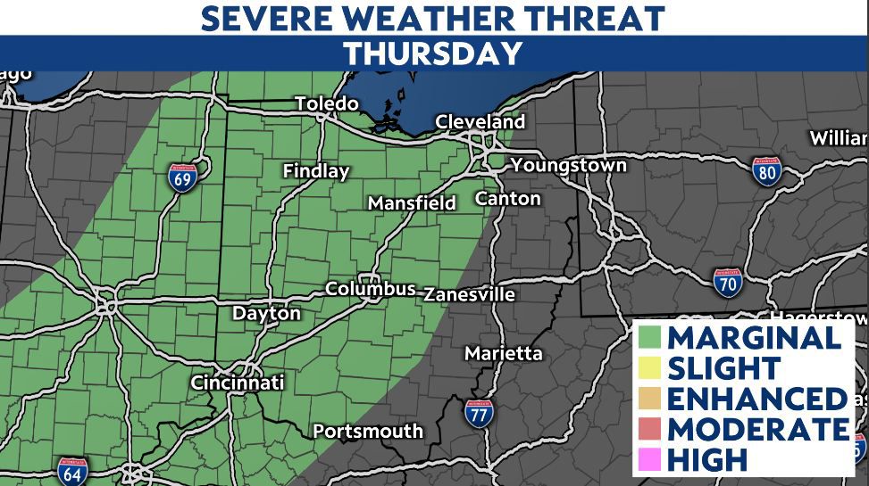 Severe weather threat remains through Thursday