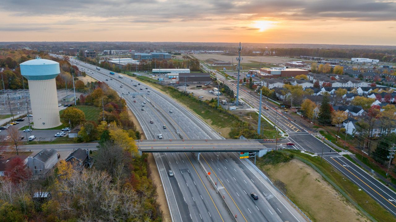 A portion of State Route 161 was widened to a total of six lanes.