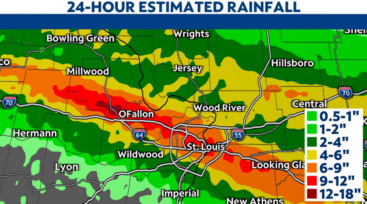 Record rainfall leads to historic flooding in St. Louis