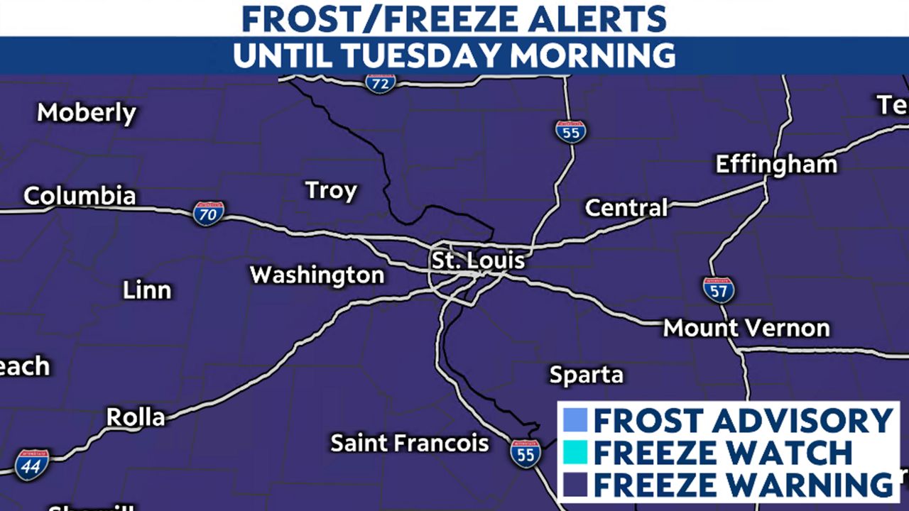 Freeze Warning tonight, as coldest air of the season arrives