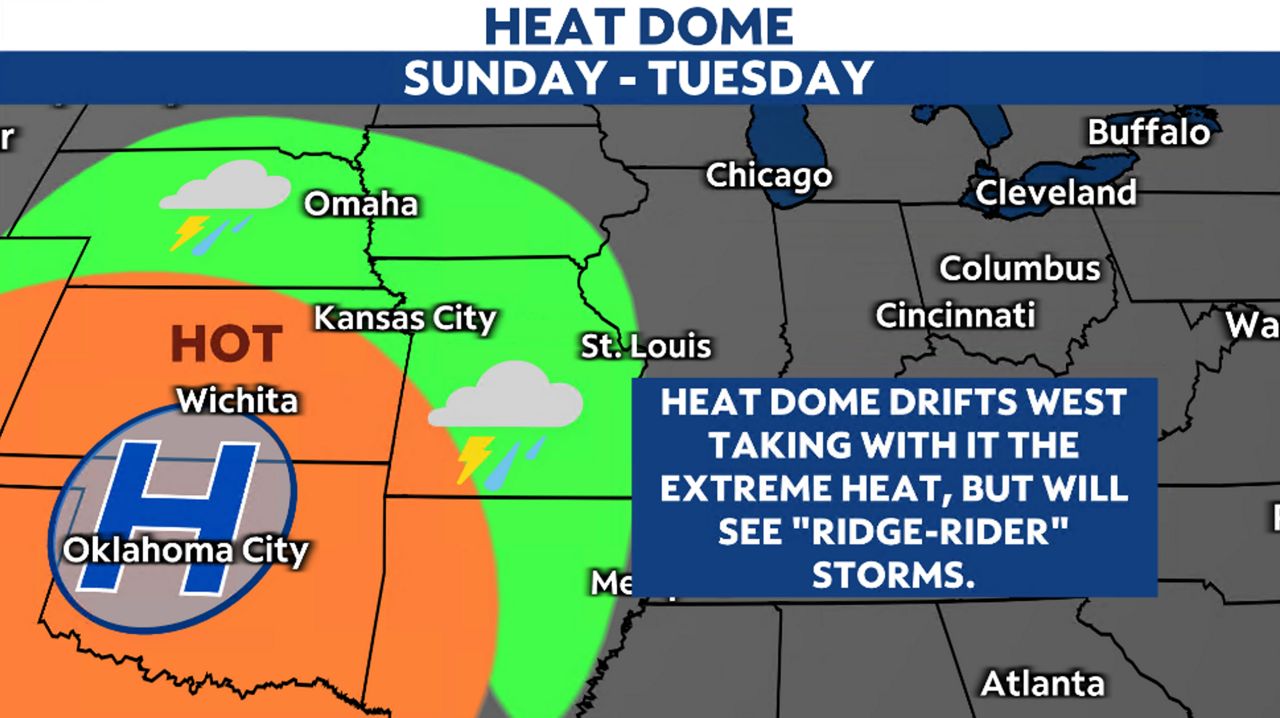 Temperatures soar into triple digits by mid-to-late week