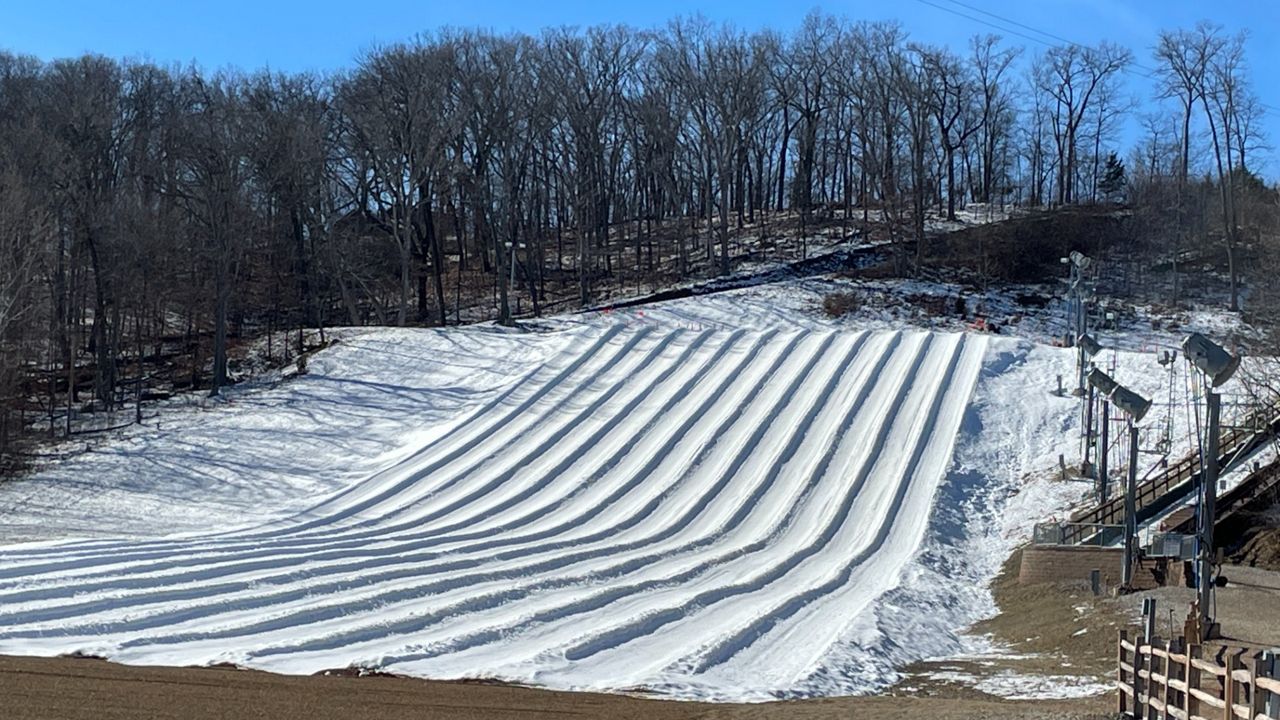 Snow tubing hills at Hidden Valley Ski Resort