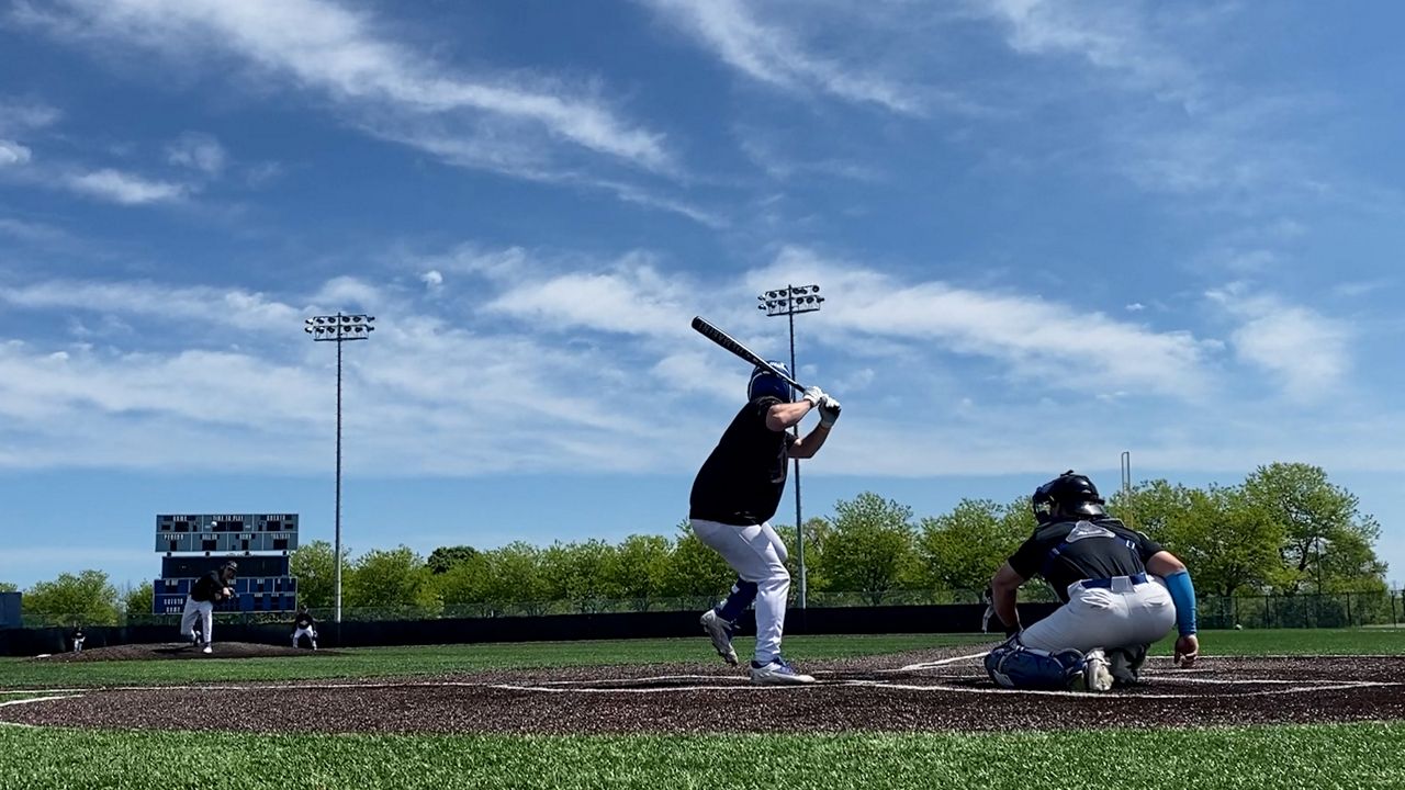 The SUNY Niagara Thunderwolves practice ahead of their national tournament run for an NJCAA DIII title