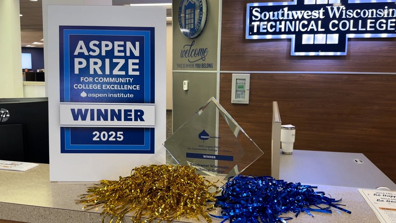 Southwest Wisconsin Technical College is the 2025 winner of the Aspen Prize for Community College Excellence. (Spectrum News 1/Natalie Sopyla)