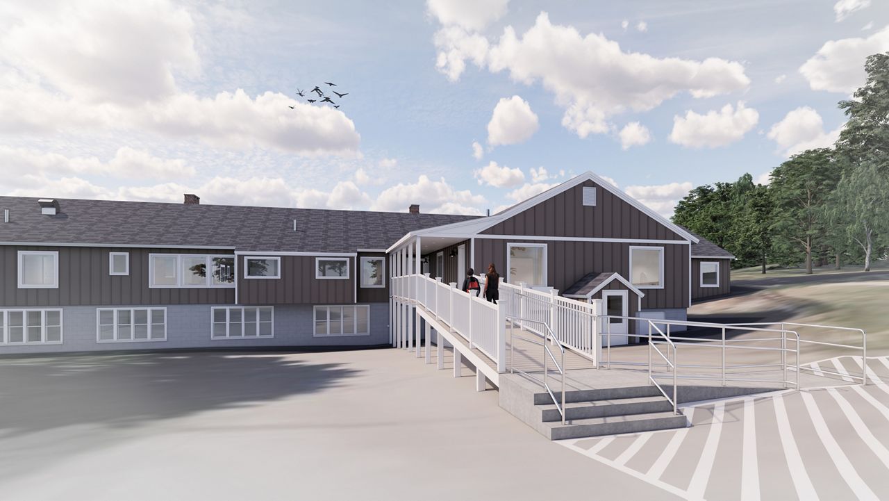 A rendering of the new youth residential psychiatric facility Sweetser is building on its Saco campus. (Sweetser)