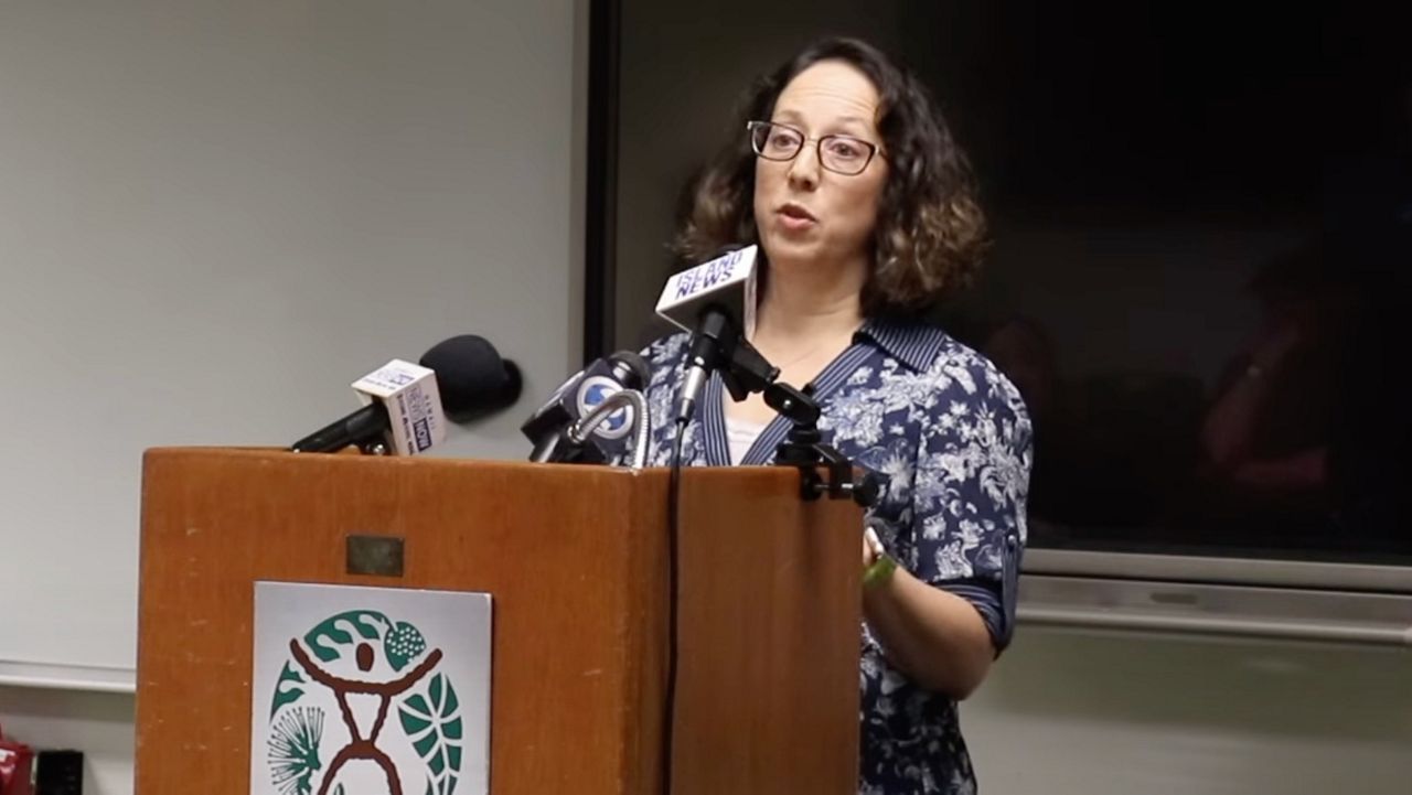 State epidemiologist Sarah Kemble said H5N1 poses a low risk to public health but could impact the state's agricultural industry. (Department of Health/YouTube video capture)