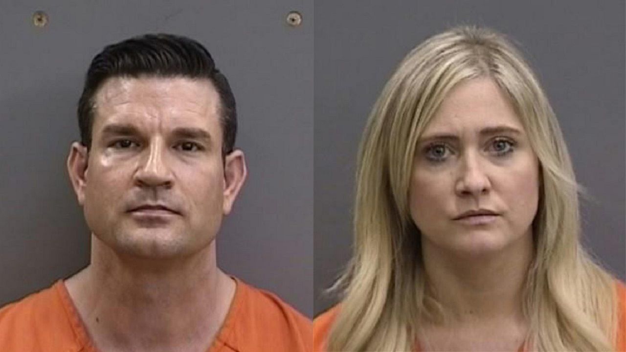 According to the Hillsborough County Sheriff’s Office, Sascha Engel, 39, a Hillsborough County Fire Rescue lieutenant, and his wife, Alyssa Engel, 37, were arrested on Thursday after an investigation revealed they forced a 16-year-old victim to engage in sexual acts with the couple. (HCSO)