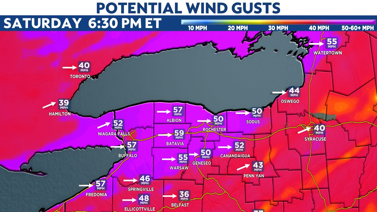 Record warmth and damaging winds expected on Saturday