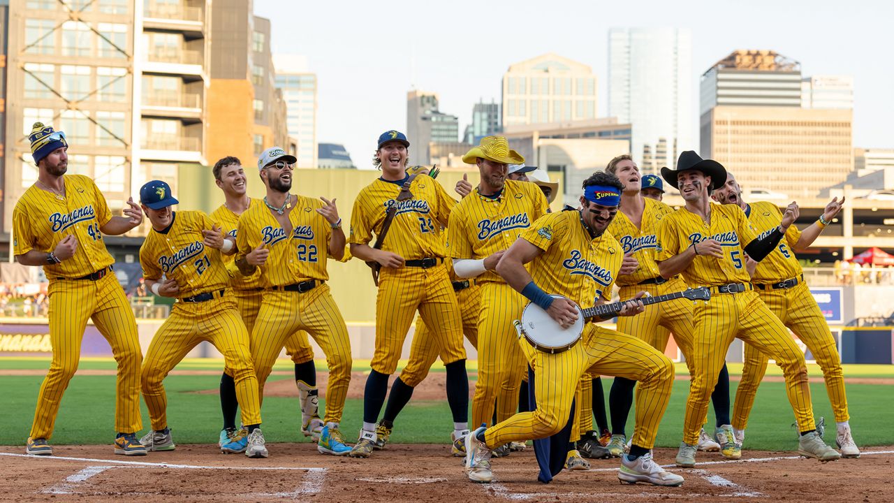 The Savannah Bananas will play two games at Busch Stadium April 4-5, 2025 against the Party Animals. (Spectrum News/Gregg Palermo)