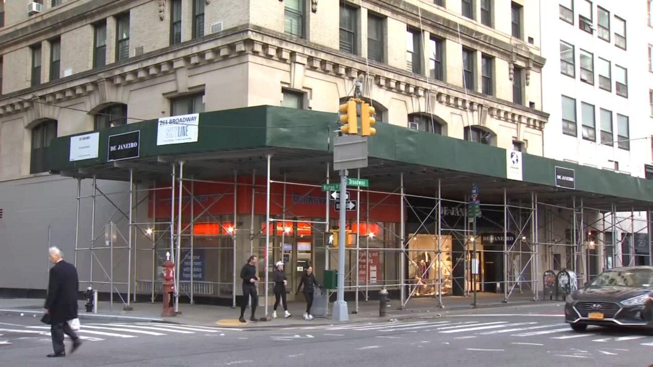 Get Sheds Down: Mayor Adams announces new rules to regulate scaffolding on New York City sidewalks