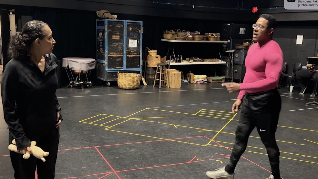 Cast-members of Porgy and Bess rehearse for their opera coming to Raleigh