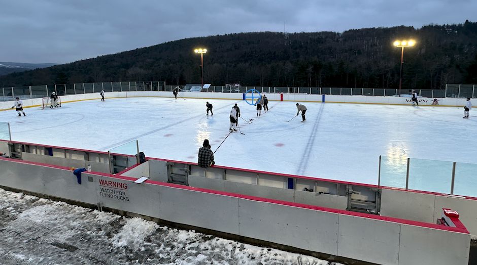 CNY family builds outdoor rink for local high schoolers