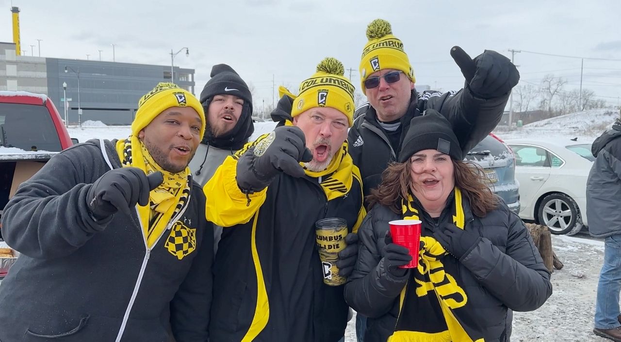 Columbus crew fans support the reigning MLS cup champions.