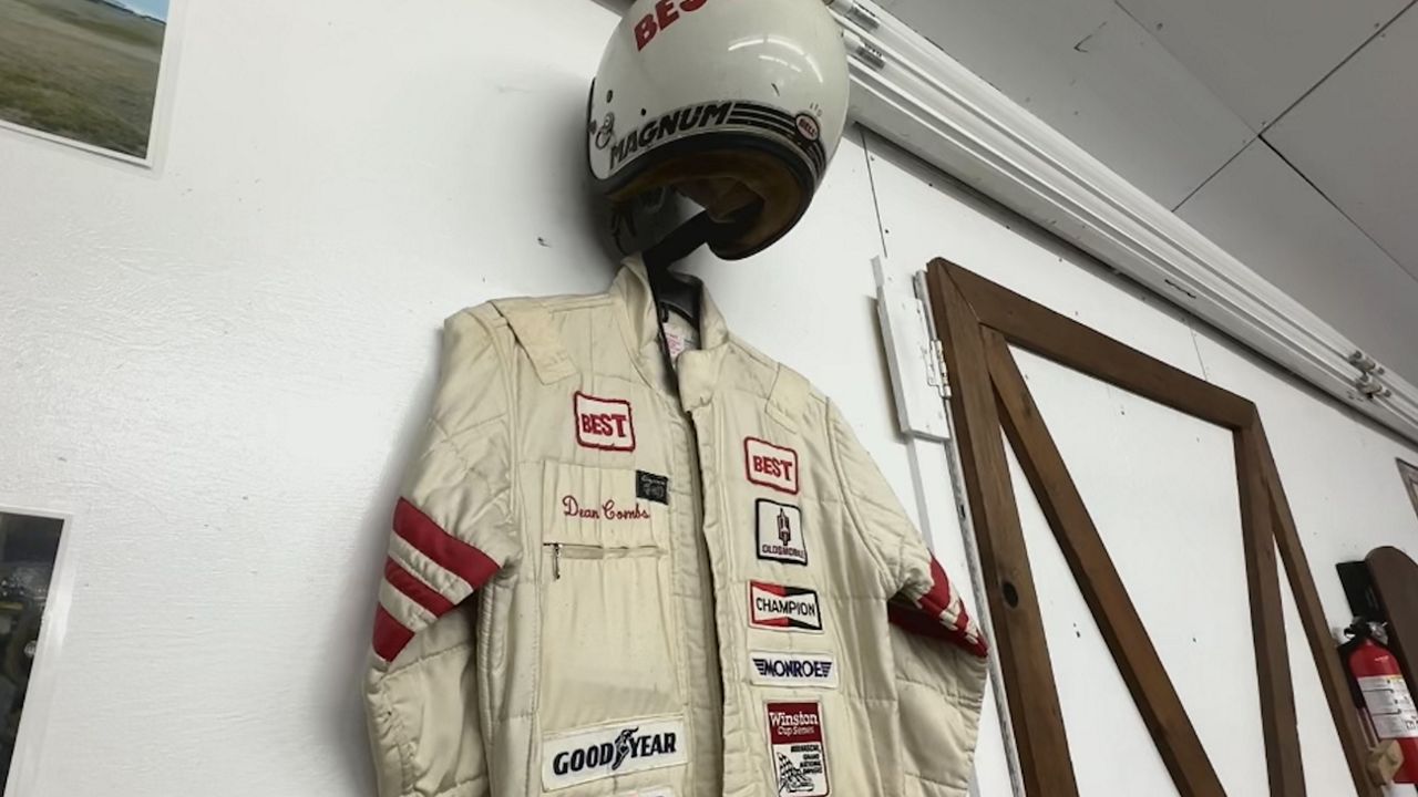 One of Dean Combs' racing suits.