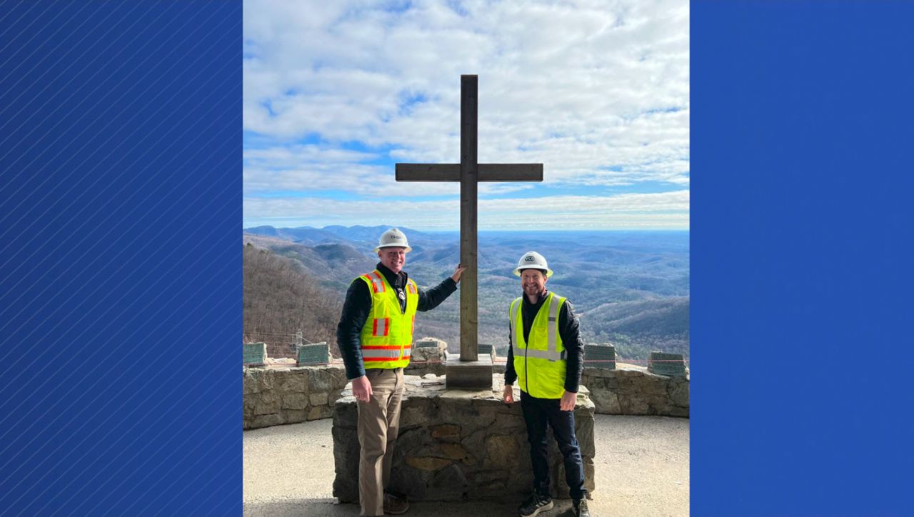 Pretty Place Cross installed