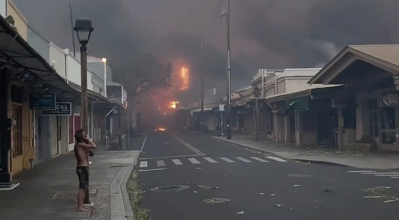 New security measures will be in effect for Front Street area and other areas of Lahaina's commercial bubble. (Alan Dickar via Associated Press)