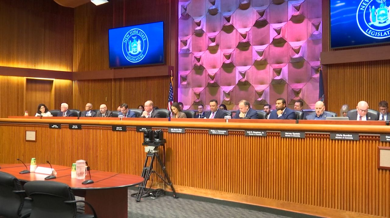 lawmakers at the New York state legislature 