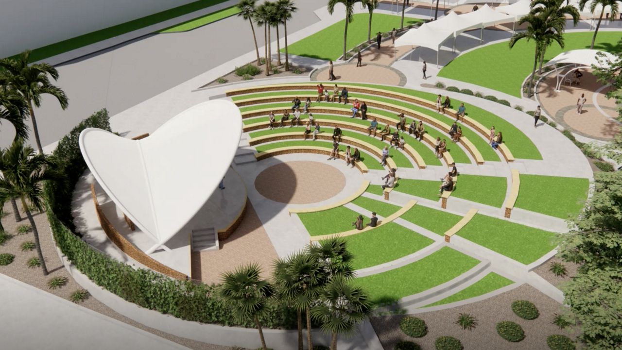 Amphitheater concept proposed for downtown Melbourne. (Melbourne Main Street)