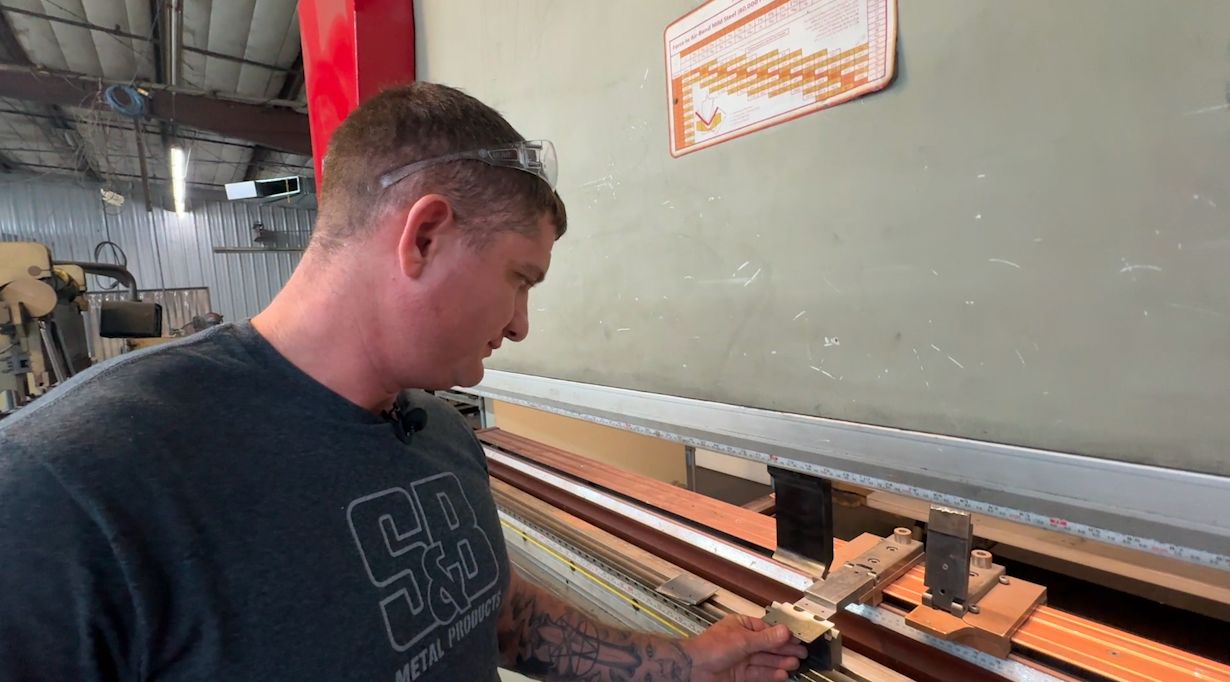 Neil Sipes works at S&B Metal Products in Bradenton. (Spectrum Bay News 9/Julia Hazel)
