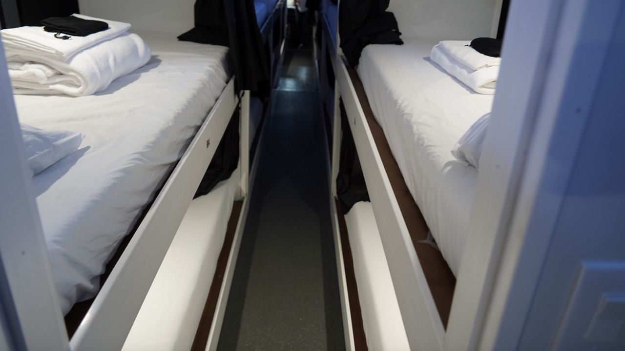 View inside one of the buses similar to the ones that will serve as an overnight shelter as part of the 407 Connect program. (Courtesy: City of Orlando)