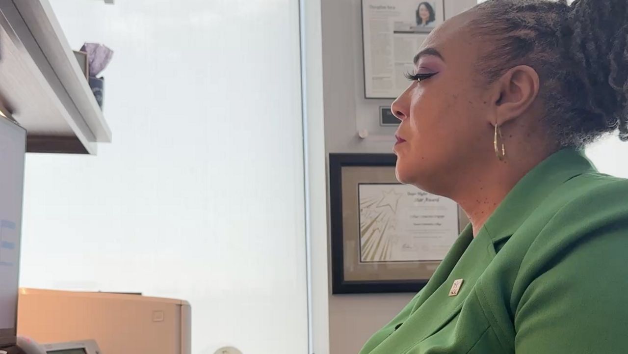 Dr. Monique Reeves in her office serving as Austin Community College's first ever futurist. (Spectrum News 1/Andres Rendon)