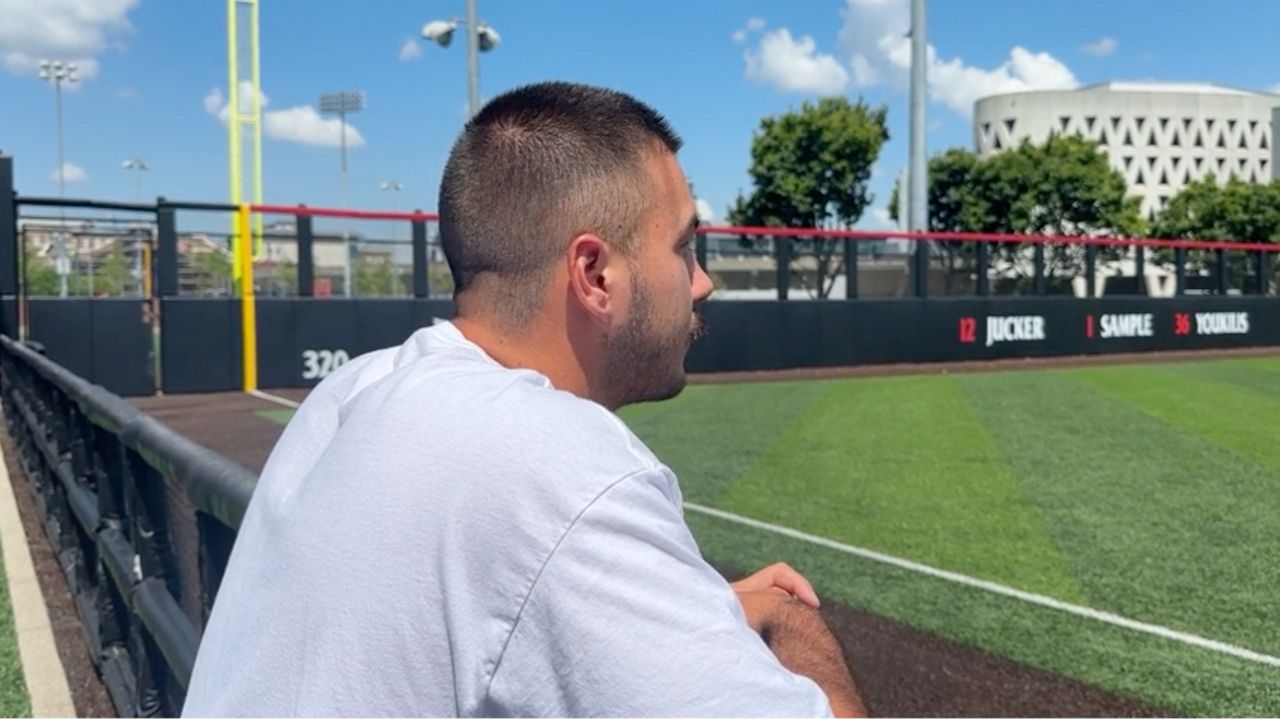 From a baseball-obsessed childhood in Indiana to a decorated career at the University of Cincinnati, third baseman Kerrington Cross is one step away from turning a lifelong dream into reality. (Spectrum News 1/Javari Burnett)